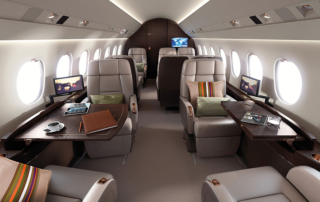 Falcon 2000 for charter hire with Exact Aviation